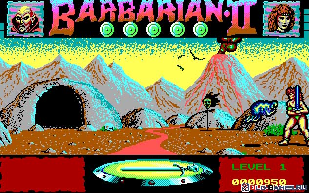 Старая игра Barbarian
