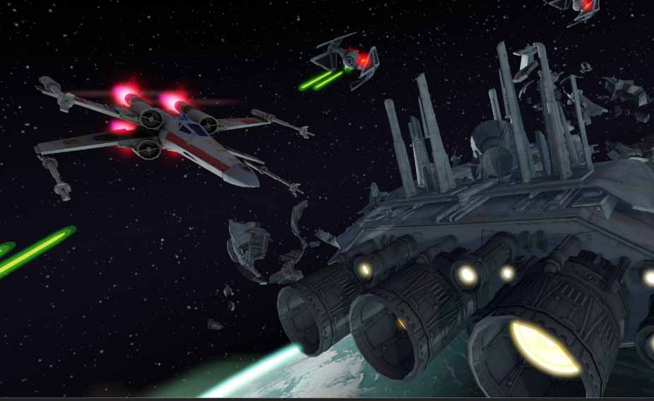 Интересная игра про космос Star Wars, Стар Варс, Attack Squadrons