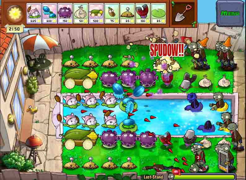 Играть онлайн в Plants vs Zombies, Растения против Зомби 